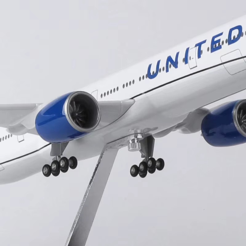 ZOCO 777 B777 United Airlines Flugzeug, Modellflugzeug, Maßstab 1:157, mit Licht und Radfahrwerk - Bild 3