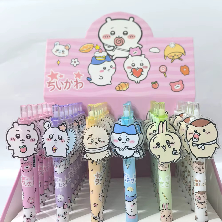 Chiikawa Cartoon Klick-Gelstift für Schüler mit glatter Schreibspitze, Mehrfarbig - Bild 2