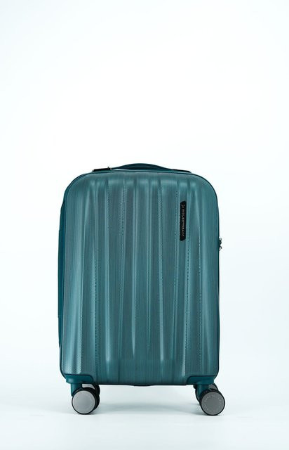 Polestream Moonrock Cabin Trolley S mit 4 Rollen, erweiterbar, DeepSea Green brushed - Bild 1