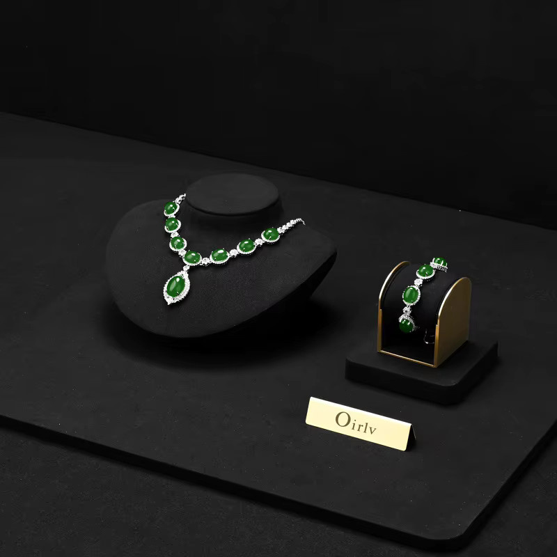 Oirlv Schmuck Organizer Ständer, Samt, Unisex - Bild 2
