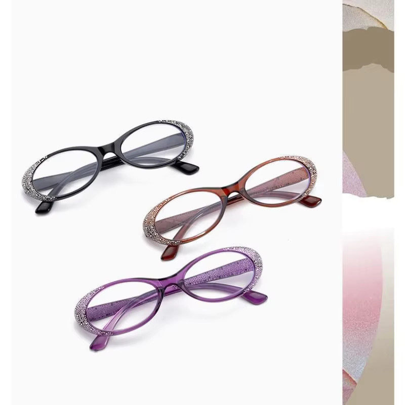 Lesebrille für Damen, Vollrand, oval, Kunststoff, Anti-Blaulicht - Bild 4