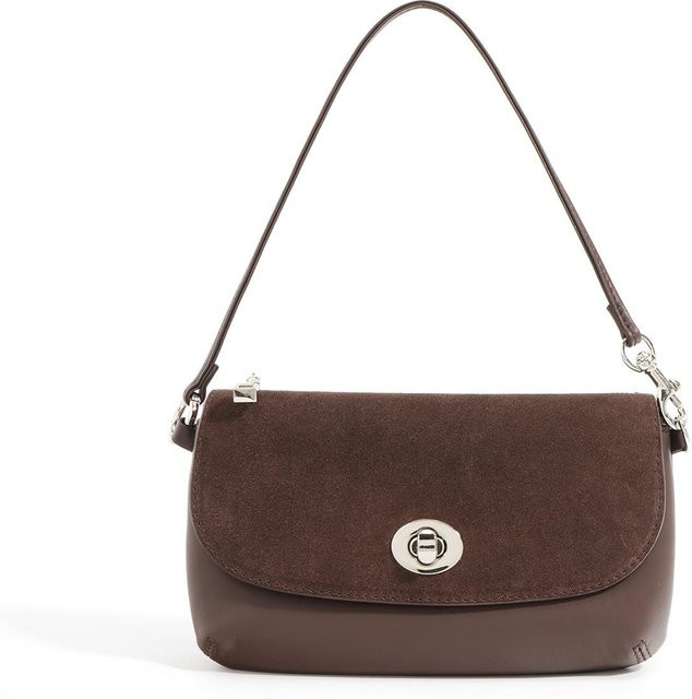 Wucifang Bags Schultertasche, Leder, grau, Damen - Bild 1