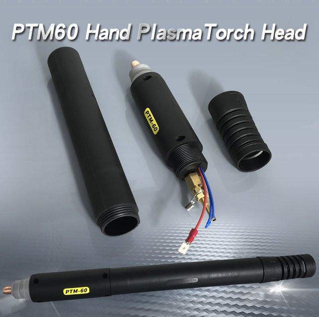 PTM-60 Plasmaschneidpistole Iptm60 Luftgekühlter Gasbrenner mit geradem Kopf für CNC-Maschinen, 60 A, Schwarz - Bild 1