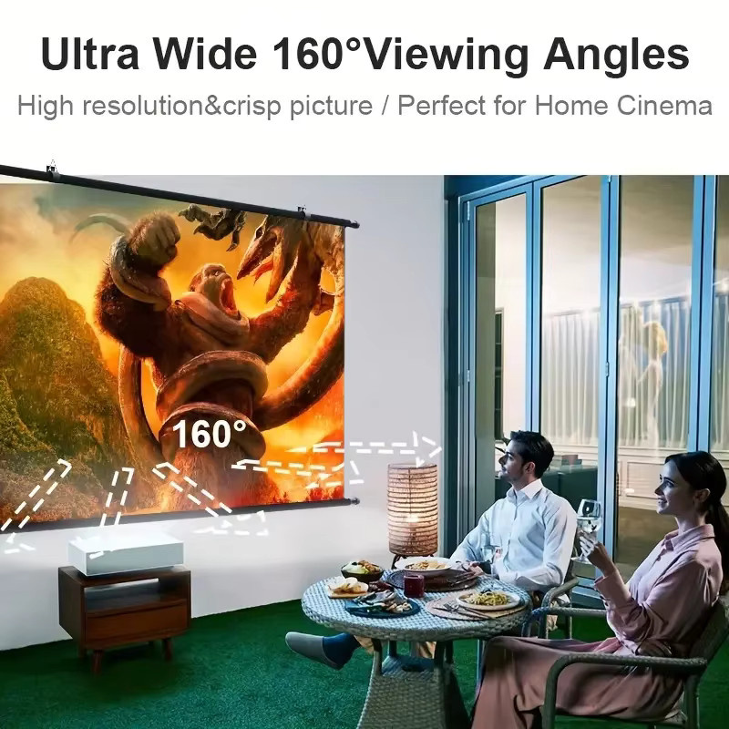 XIAOHUI Anti-Licht Projektionswand 84 Zoll mit 16:9 Format, nicht perforierter Wandtyp für den Haushalt - Bild 2