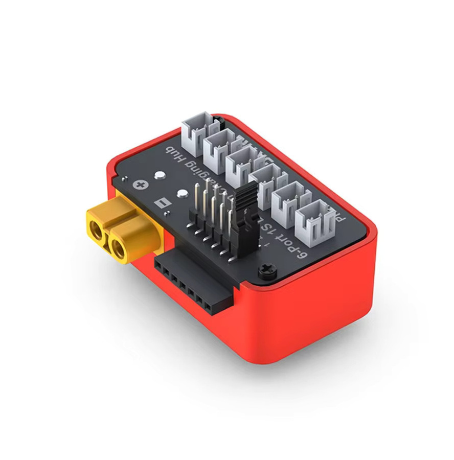SkyRC OSH 6-Port Akku-Ladehub-Adapterplatte mit PH2.0 und BT2.0 Anschlüssen für 1S LiPo LiFe Li-ion LiHV Akkus, kompatibel mit B6neo, B6ACneo, B6neo+ und B6neo 2 - Bild 1