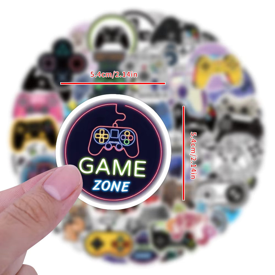 120 Stück INS Gamepad Cartoon Graffiti Aufkleber wasserfest für Notizbücher und Koffer in Multicolour - Bild 1