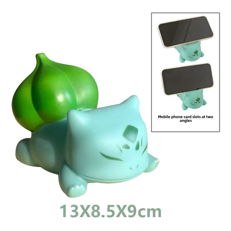 Potdemiel Bulbasaur Handyhalterung und Tablet-Ständer in Grün als niedlicher Cartoon Lazy Bracket Ständer - Bild 5