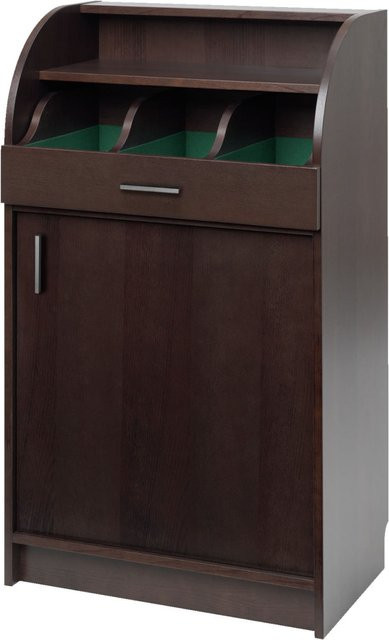 VEGA Besteckschrank Aldeno in Braun mit mattem Holzdekor, B/T/H: 62 x 38 x 105 cm - Bild 1