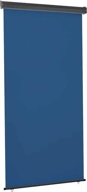 vidaXL Balkon-Seitenmarkise Blau aus Polyester, B/H: 125 x 250 cm - Bild 1