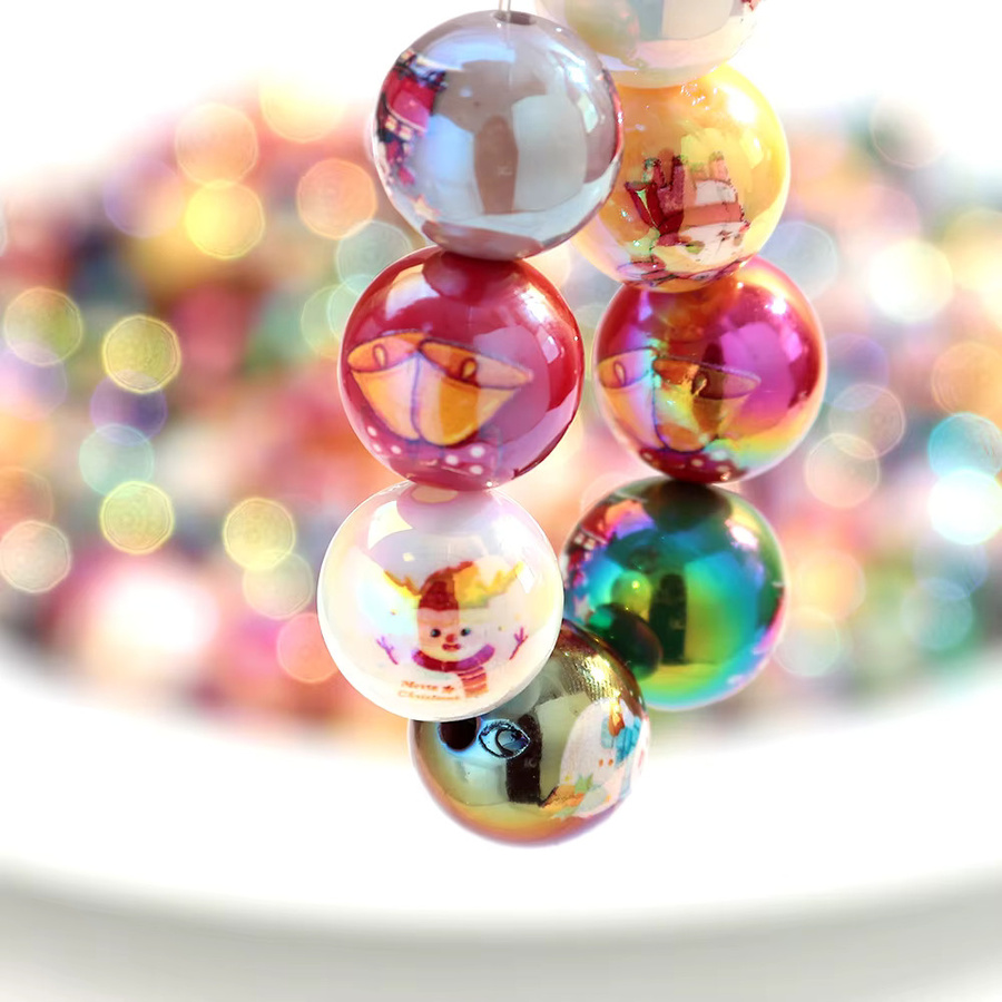 Perlen Schneemann Acryl, 15 mm, Unisex - Bild 6