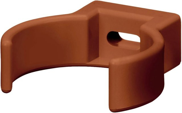 Inefa Rohrschellen Clip DN 50 für PVC-Fallrohre in Braun zur Wandmontage - Bild 1