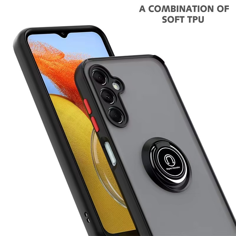 Samsung Handyhülle mit Ring-Ständer und Stoßschutz in Rot für A56 A55 A35 A14 A15 A25 A05S A24 A34 A04S A13 A33 A52S A32 A54 A53 A73 A31 A23 - Bild 4