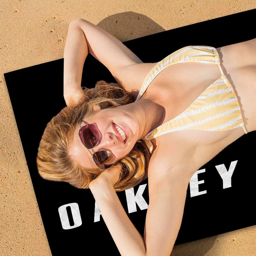 O-Oakley Strandtuch für Mädchen aus Mikrofaser, schnell trocknend und sandfrei, mehrfarbig mit Grafikdesign - Bild 4