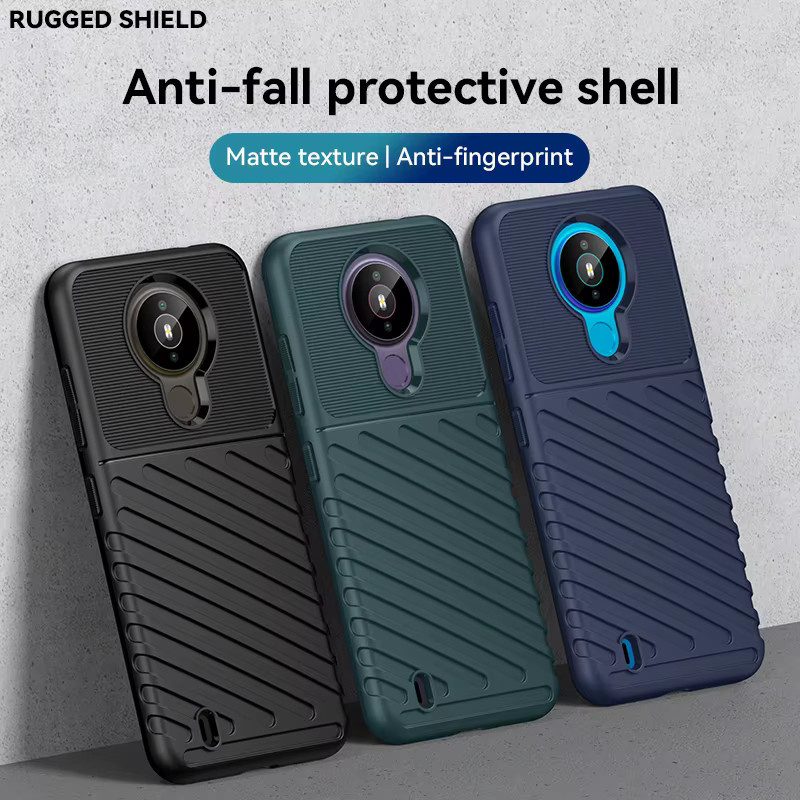 Stoßfeste Silikon-Handyhülle für Nokia 1,4 in Blau - Bild 2