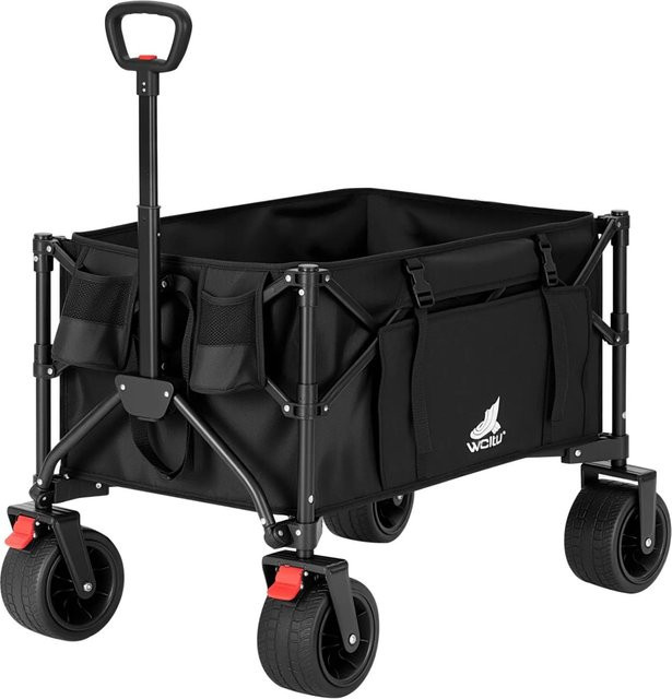 WOLTU Bollerwagen faltbar mit 150 l Volumen, abnehmbaren Rädern und verstellbarem Griff - Bild 1