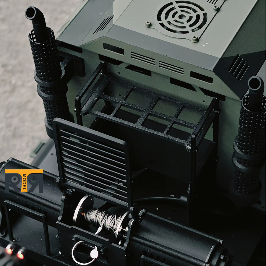 ST8 1/8 RC Truck Heavy Duty Off-Road Truck RTR Version, Metallmodell, mit Windenlicht und Soundsystem, Fernbedienung - Bild 5