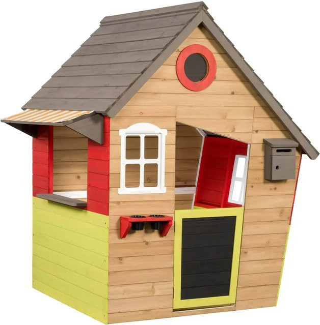 Swing King Spielhaus Fairytale in Natur aus FSC-zertifiziertem Holz, B/T/H: 144 x 140 x 106 cm - Bild 1