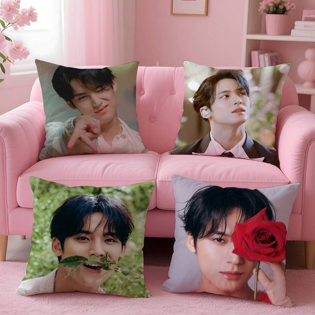Singer M-Mingyu Kissenbezug mit Anti-Staubmite-Schutz und unsichtbarem Reißverschluss, Multicolor, B/T/H: 30 x 30 x 30 cm - Bild 1