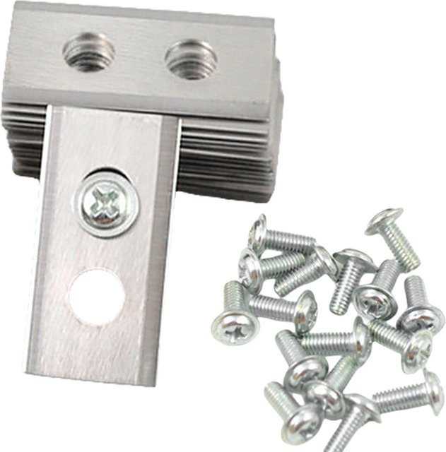30-teiliges Edelstahl-Rasenmähermesser-Set mit Doppellöchern, Unterlegscheiben und Schrauben in Silber für Mammotion Luba Roboter - Bild 1