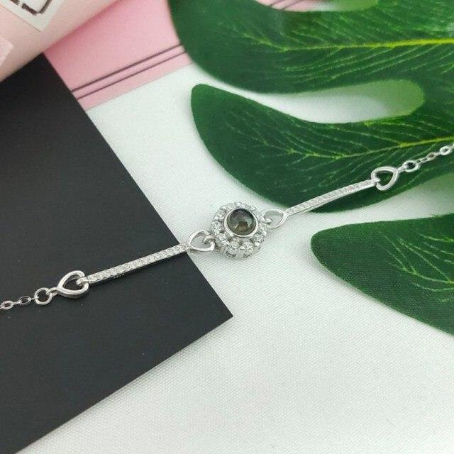 Allbestart Armband 925 Silber, Zirkonia, Weiß, Damen - Bild 1