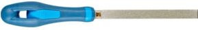 PFERD TOOLS Diamant-Werkstattfeile flachstumpf in Blau, Länge: 125 mm, Körnung: mittel, für harte Werkstoffe - Bild 1