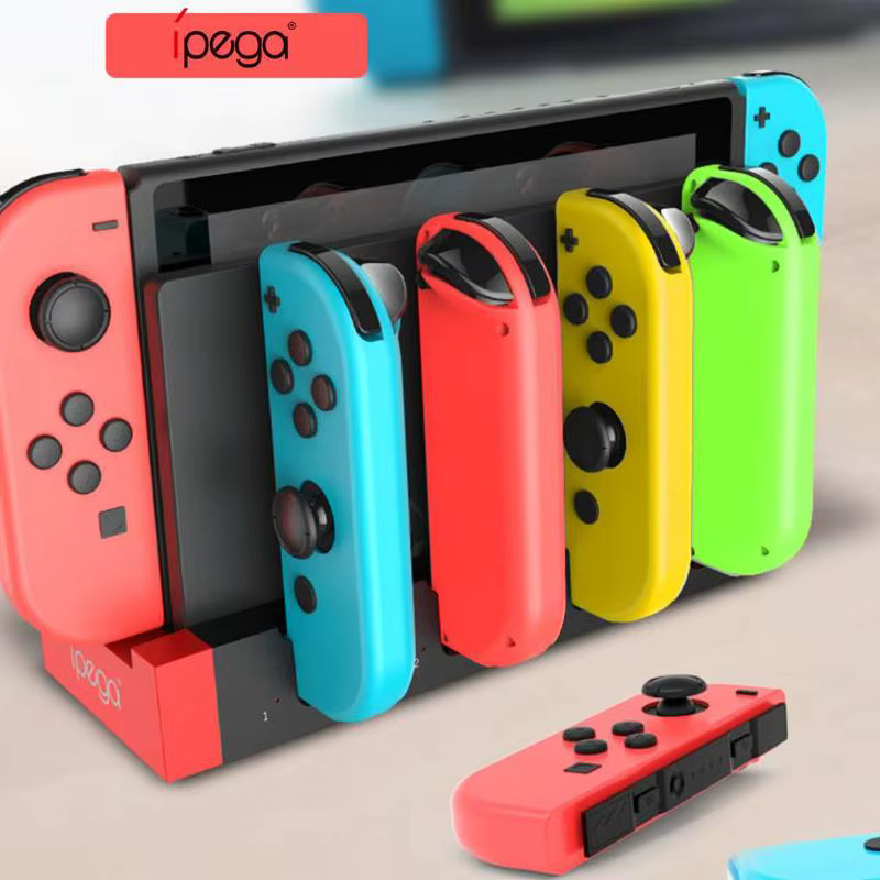 AyeBeau Ladestation für Nintendo Switch und Nintendo Switch OLED Joycon Controller in Schwarz - Bild 6