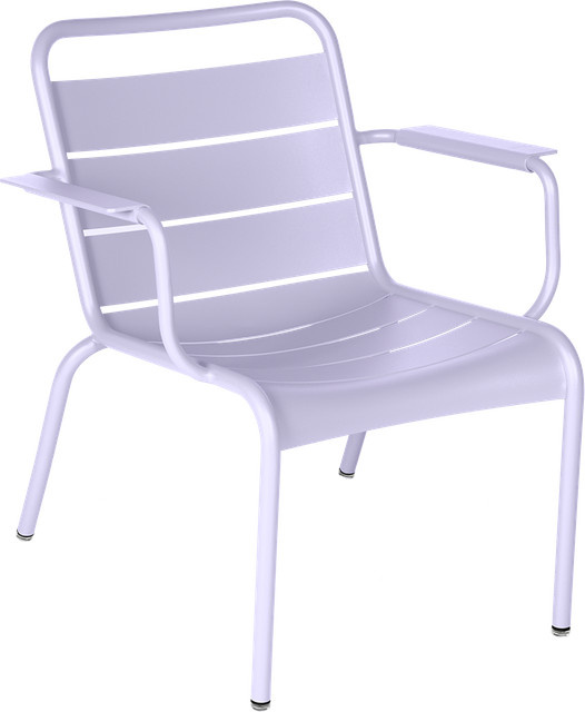 Fermob Luxembourg Lounge Sessel aus pulverbeschichtetem Aluminium in Beige - Bild 1