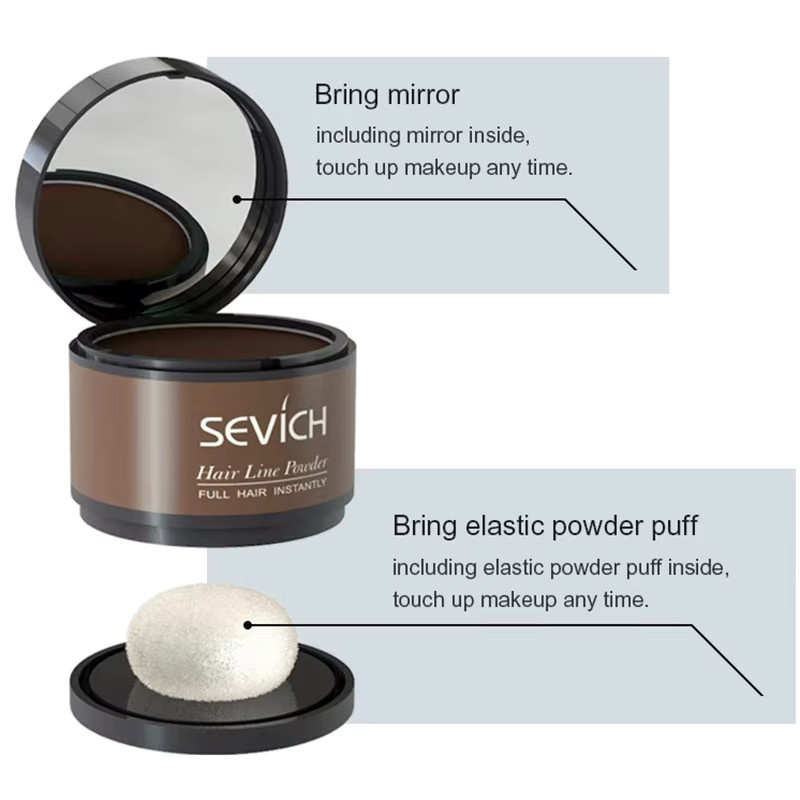Sevich Haaransatz-Puder, Dark Brown, Matt, Unisex - Bild 5