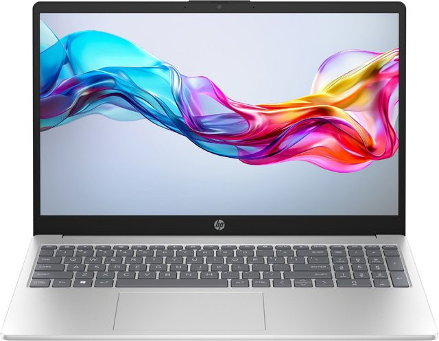 HP Notebook 15-fd0517ng in Natural Silver mit 15,6 Zoll Full HD Display, Intel N100 Prozessor, 8 GB RAM und 512 GB SSD, Windows 11 - Bild 1