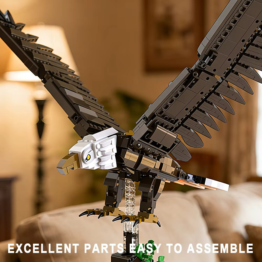 yangkili Weißkopfseeadler, Bausteine, Tiermodell, Montageset - Bild 5