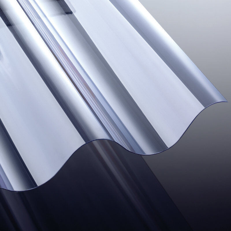 NOVAKLAR Lichtplatte PVC Wellplatte 177/51 Profil 6 glasklar Breite: 110 cm, Stärke: 0,12 cm - Bild 1