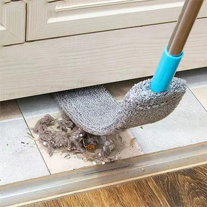 Untior Staubwedel aus Mikrofaser mit abnehmbarem Kopf und langem Griff in Grau - Bild 3
