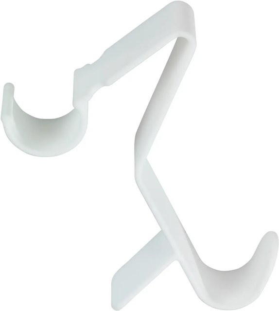 Wenko Universal Flexi Haken für Handtuchheizkörper, Weiß, Kunststoff, B/H/T: 13,5 x 8,5 x 2,5 cm - Bild 1