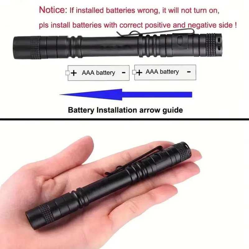 XIWANGFIRE UV-Stift-Taschenlampe Schwarzlicht-Detektor in Schwarz mit Clip für Hotel, Haustiere und Camping - Bild 5
