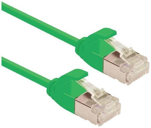 Roline RJ45 Patchkabel CAT 6a U/FTP Ethernet LAN in Grün, Länge: 1,50 m - Bild 1