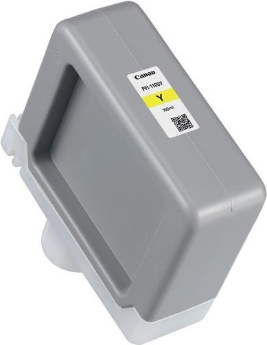 Canon PFI-1100 Y Gelb Original Tintenbehälter für imagePROGRAF PRO-2000, PRO-4000, PRO-4000S, PRO-6000S - Bild 1