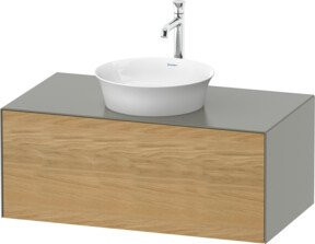 Duravit Waschtischunterschrank White Tulip ohne Aufsatz in White Matt, B/T/H: 100 x 40,8 x 55 cm - Bild 1