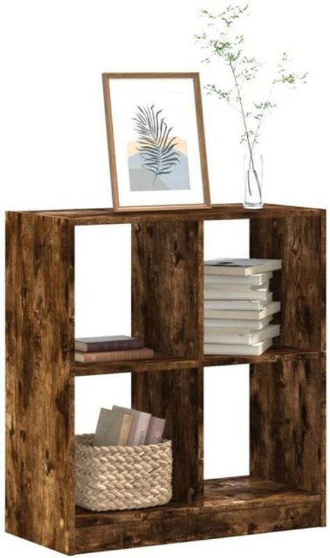 Bücherregal vidaxl in Räuchereiche Braun aus Holzwerkstoff im Industrial Design, B/T/H: 68,5 x 32 x 75 cm - Bild 1