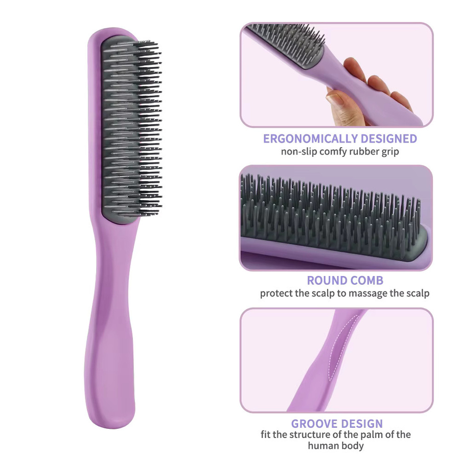 CestoMen Rippenhaar-Kamm, antistatisch, für lockiges Haar, Unisex - Bild 3