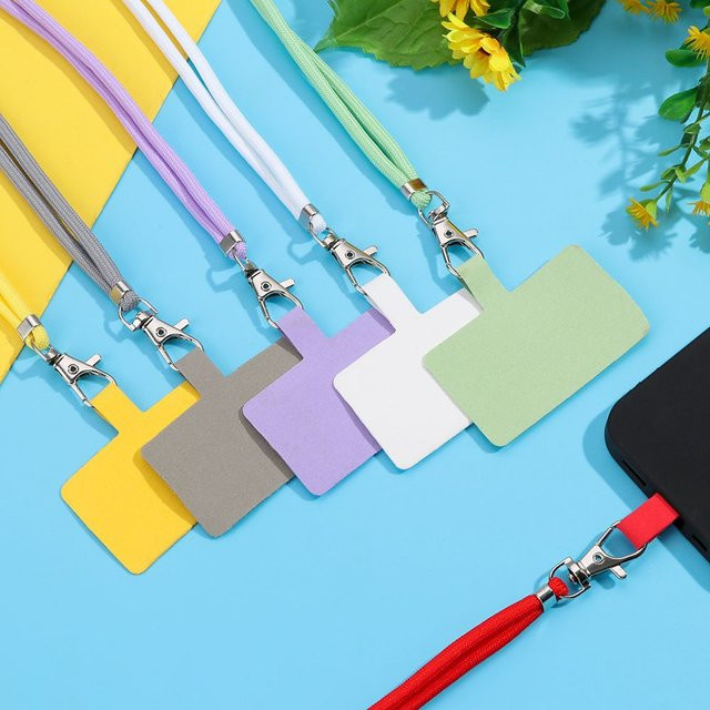 Universal-Telefon-Lanyard verstellbarer und abnehmbarer Halsband-Gurt für Mobiltelefone und Koffer in Grau - Bild 1