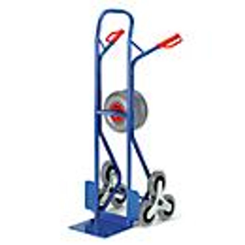 Rollcart Transportsysteme Treppenkarre mit Wechselrädern aus Stahl in Blau, B/T/H: 57 x 21 x 130 cm - Bild 4