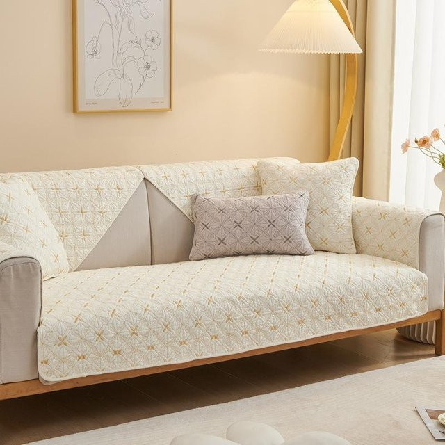 Super Six Baumwoll-Sofakissen Bezug mit rutschfester Oberfläche, Modernes Design, B/T: 70 x 70 cm - Bild 1
