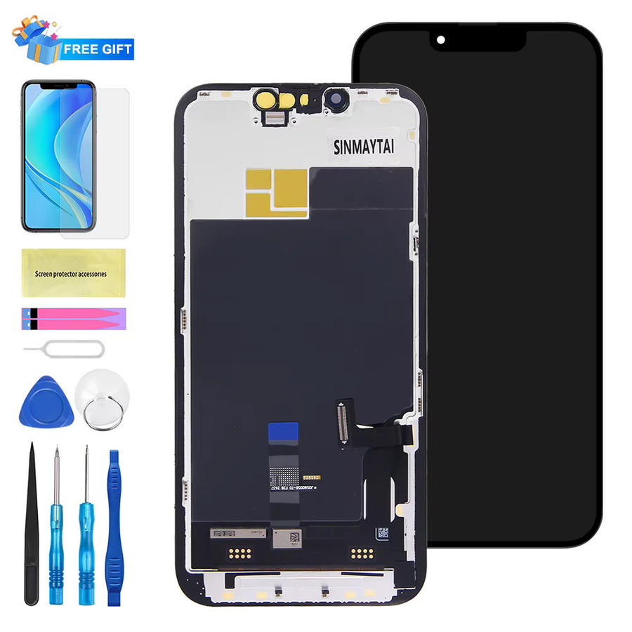 JK Soft OLED LCD Display mit Touch-Digitizer-Baugruppe für iPhone 13, Farbe: Schwarz, kompatibel mit iPhone 13 A2633 und A2482 - Bild 5