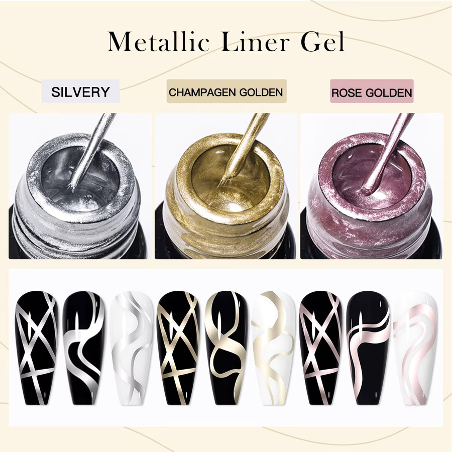 Four Lily Metallic Gel-Nagellack, Silvery, FL856 - Bild 5