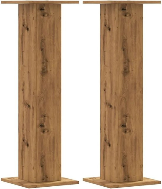 vidaXL Pflanzenständer 2er Set aus Holzwerkstoff in Artisan-Eiche, B/T/H: 30 x 30 x 95 cm - Bild 1