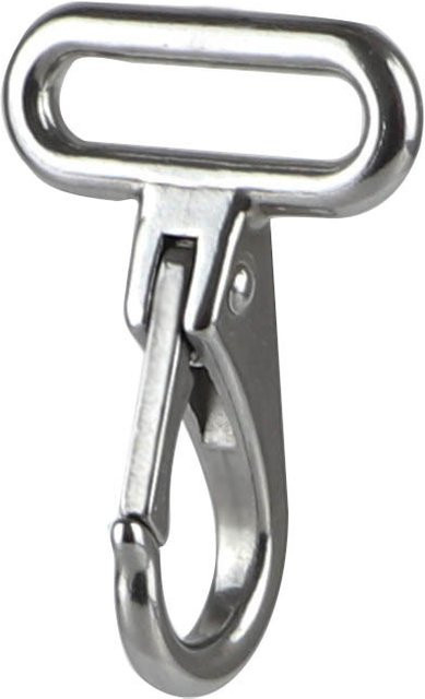 NERISXB Karabinerhaken mit quadratischem Ring aus Edelstahl 316 in Silber für Segelgeräte und Yacht - Bild 1