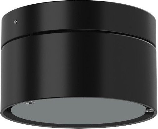 Top Light Puk Mini Plus LED-Deckenleuchte in Schwarz Matt mit mattiertem Glas und warmweißem Licht (2700K) - Bild 1