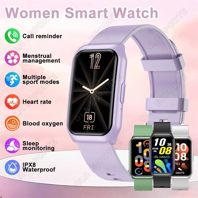 Ola Esporte Smartwatch, Grün, Kunststoff, Silikon, Unisex - Bild 1