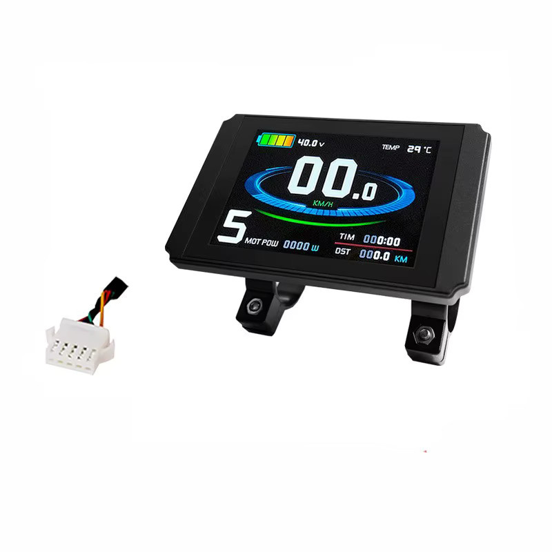KT-LCD8HU Fahrrad Display Meter für KT Serie Controller mit USB Buchse, Schwarz - Bild 3