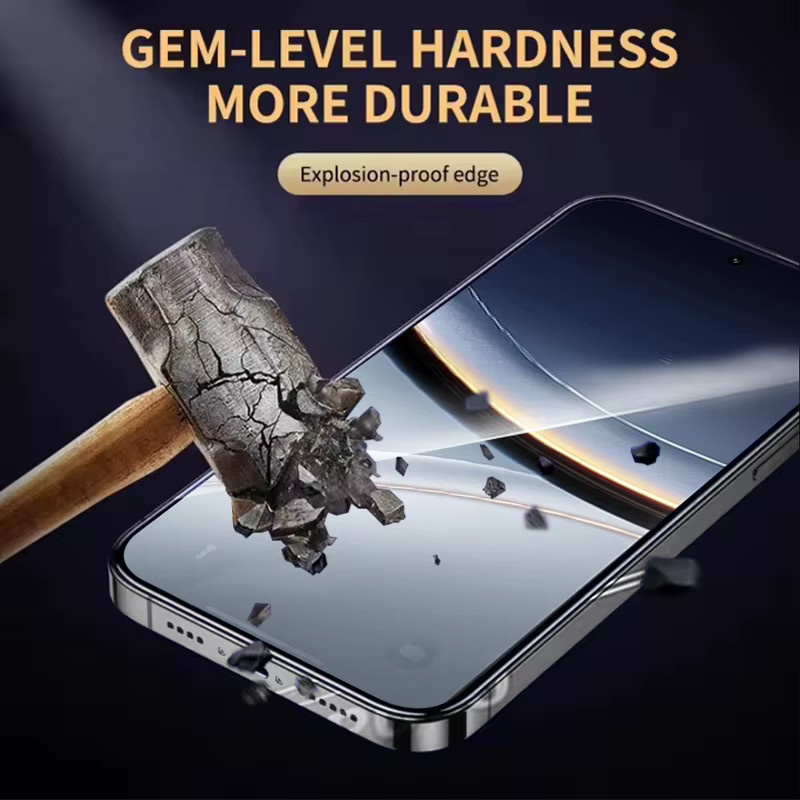 Xiaomi Panzerglas Schutzfolie aus Kristallglas 9H für Poco F7 Pro Ultra F6 F5 F4 GT F3 F2 transparent Case Friendly - Bild 3